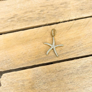 Alamea Diamond & Gold Starfish Pendant