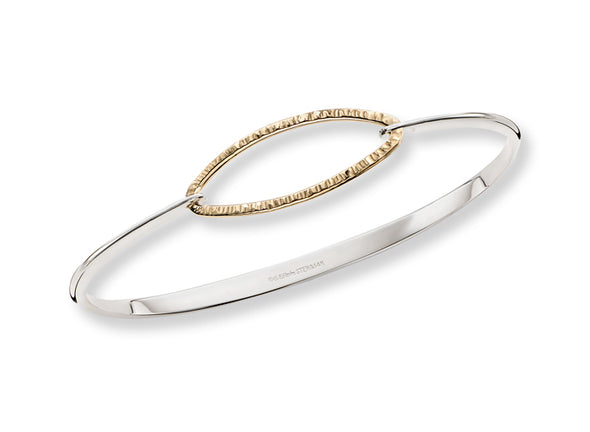 E. L. Designs Textured Oval Bracelet | Ed Levin Designer Jewelry