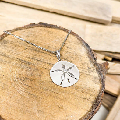 Buy Sea Shell Necklace, Sterling Silver Sand Dollar Pendant, Seashore  Necklace, Nautical Necklace, White Opal Necklace, Beach Wedding Necklace  Online in India - Etsy