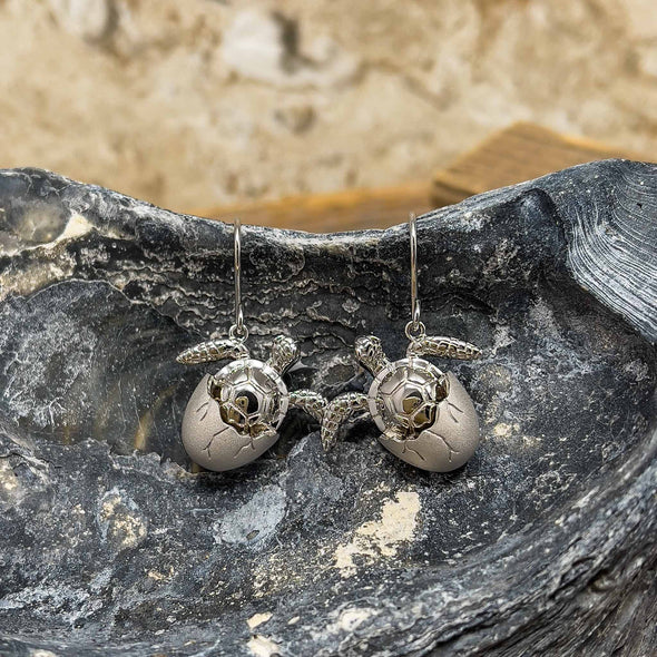 Alamea Sea Turtle Shell Earrings