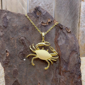 Alamea Gold Vermeil Crab Necklace