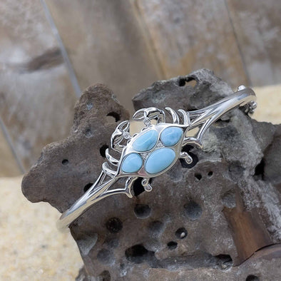 Alamea Larimar Blue Crab Bangle