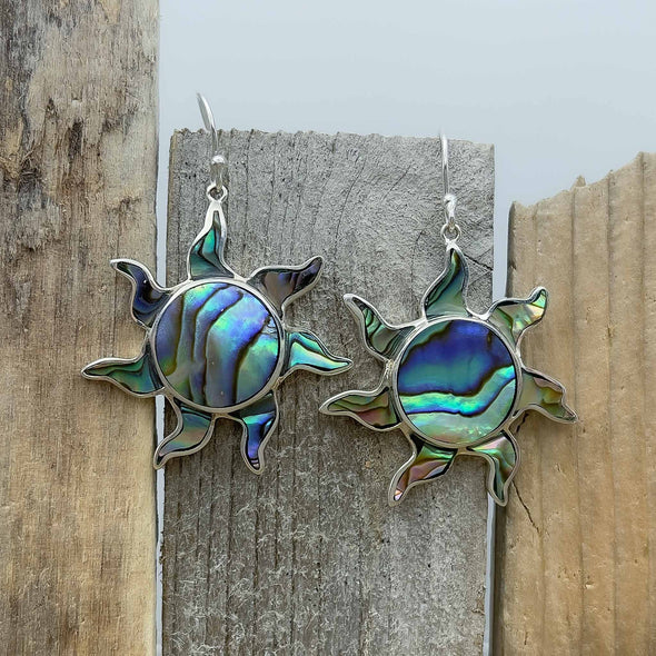 Abalone Sunburst Earrings