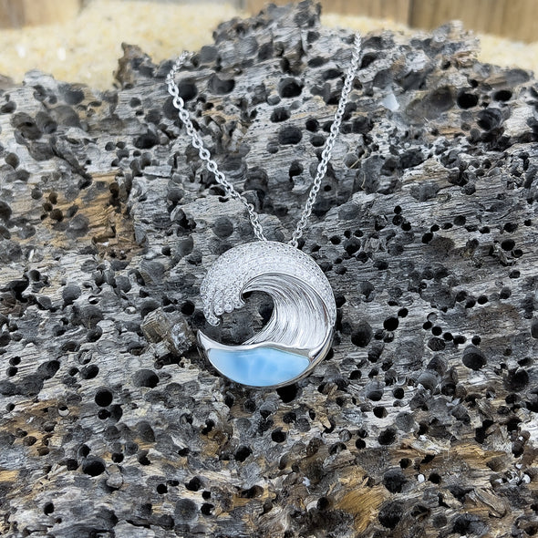 Alamea Larimar Wave Necklace