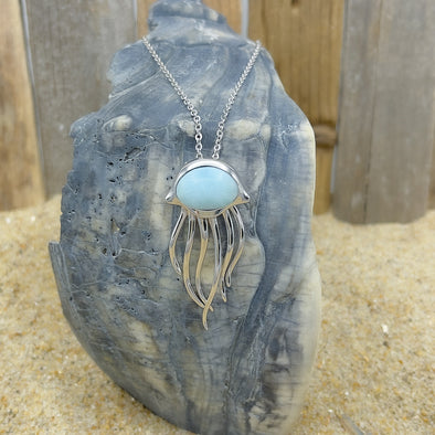 Alamea Larimar Jellyfish Necklace