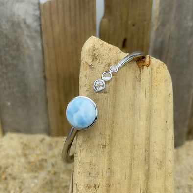 Alamea Larimar & Triple Topaz Flex Bracelet