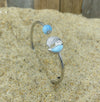 Alamea Larimar Wave & Ball Flex Bracelet