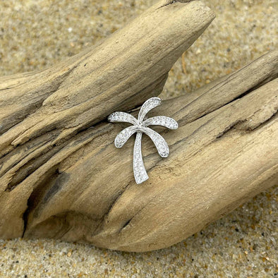 Pavé Palm Tree Pendant