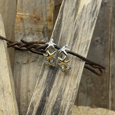 Alamea Starfish Post Hoop Earrings