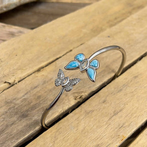 Alamea Larimar Butterfly Flex Bracelet