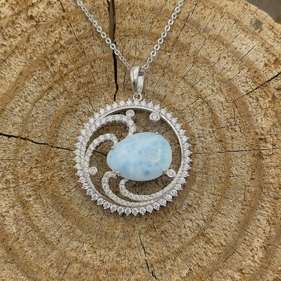 Alamea Larimar Egg Necklace