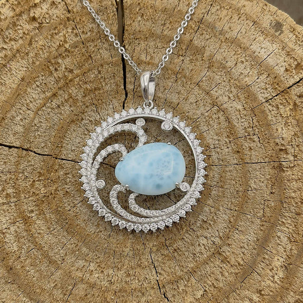 Alamea Larimar Egg Necklace