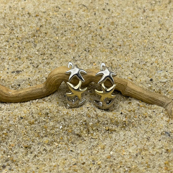 Alamea Starfish Post Hoop Earrings