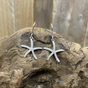 Alamea Starfish Pavé Earrings