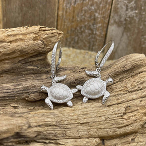 Turtle Pavé Earrings