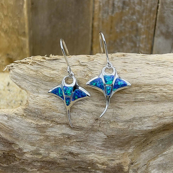 Alamea Opal Manta Ray Earrings