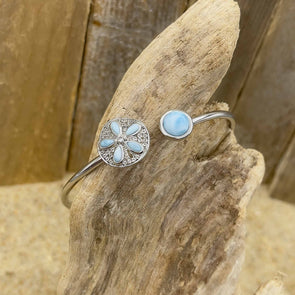 Alamea Larimar Sand Dollar Flex Bracelet