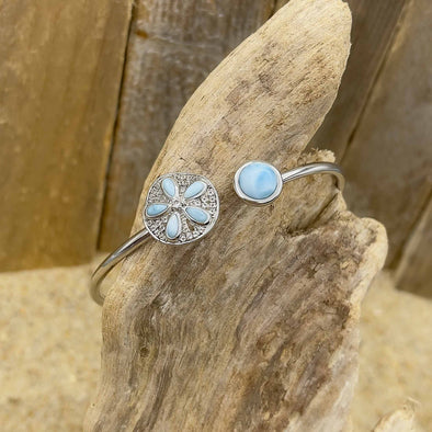 Alamea Larimar Sand Dollar Flex Bracelet