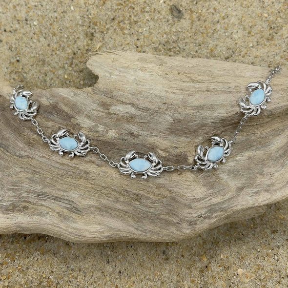 Alamea Larimar Blue Crab Bracelet