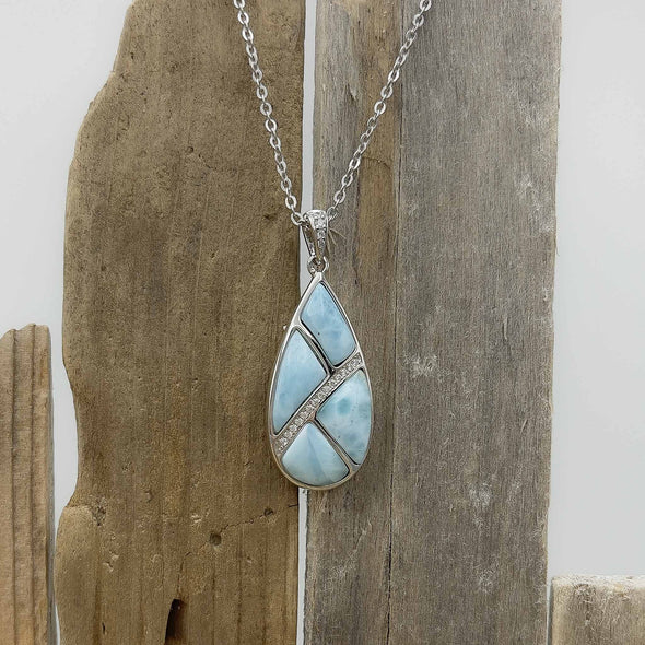 Alamea Larimar Teardrop Necklace