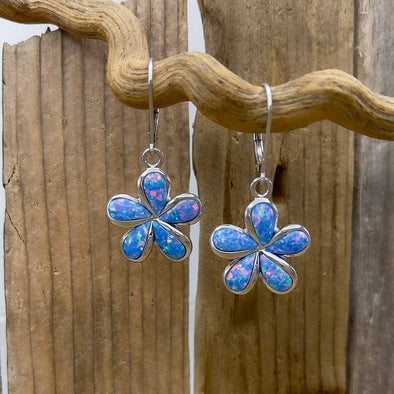 Alamea Opal Plumeria Earrings