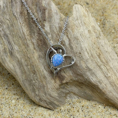 Alamea Opal Turtle Heart Necklace