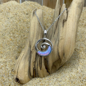 Alamea Opal Wave Swirl Necklace