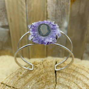 Amethyst Slice Bangle