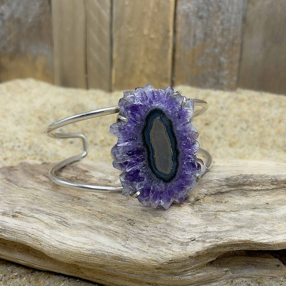 Amethyst Slice Bangle