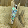 Inlaid Abalone Horn Shell Pendant