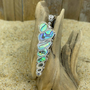 Inlaid Abalone Horn Shell Pendant