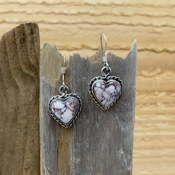 Wild Horse Heart Dangle Earrings