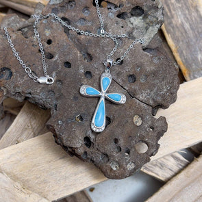 Alamea Larimar Cross Necklace