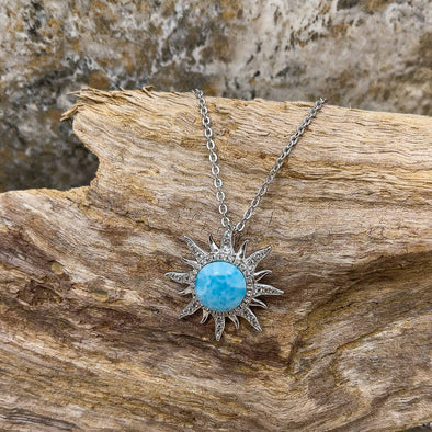 Alamea Larimar Sun Necklace