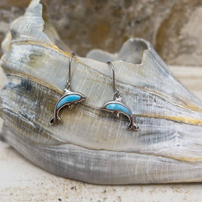 Alamea Larimar Dolphin Earrings