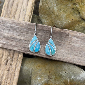 Alamea Larimar Teardrop Earrings