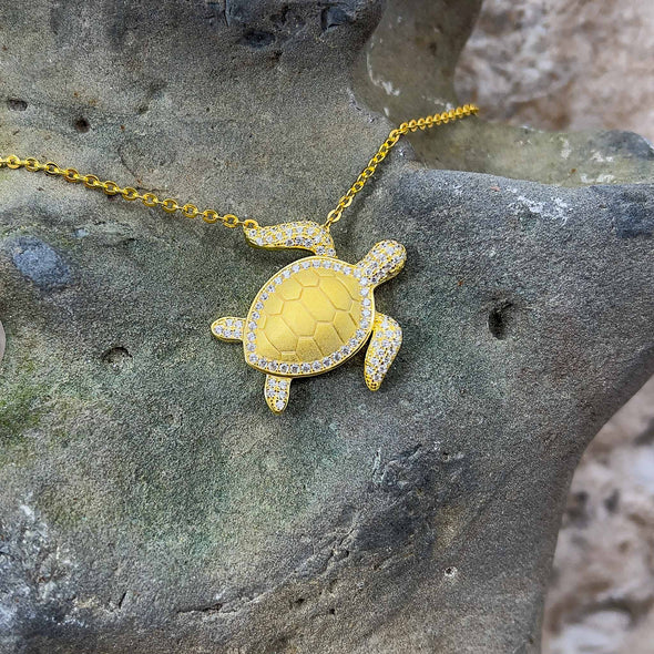 Alamea Gold Vermeil Sea Turtle Pendant