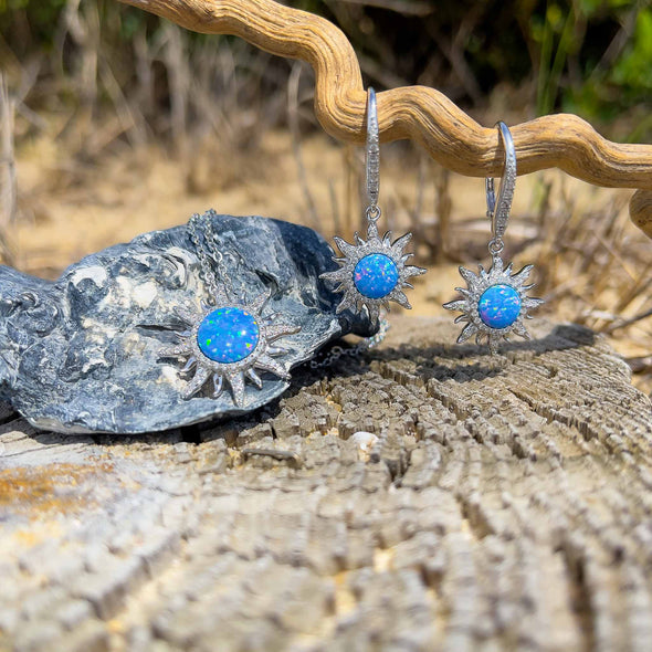 Alamea Opal Sunburst Necklace