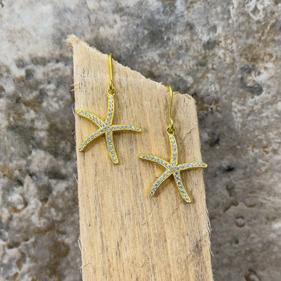 Alamea Gold Vermeil Starfish Earrings
