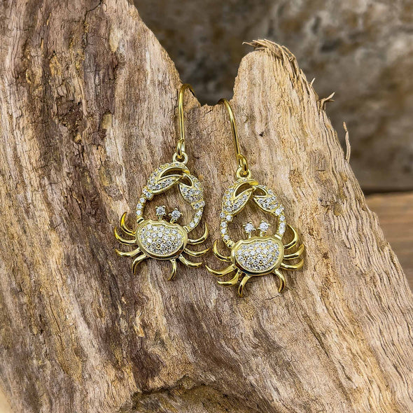 Alamea Gold Vermeil Crab Earrings