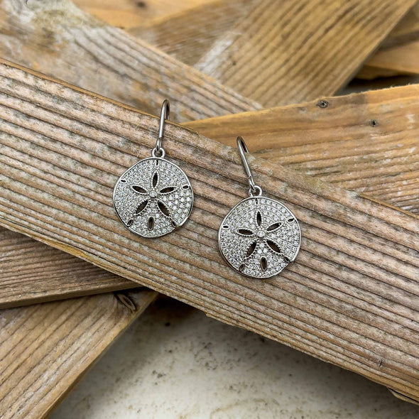 Alamea Pavé Sand Dollar Earrings