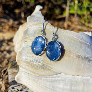 Kyanite Oval Earrings