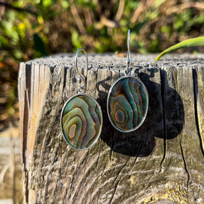 Abalone Oval Earrings