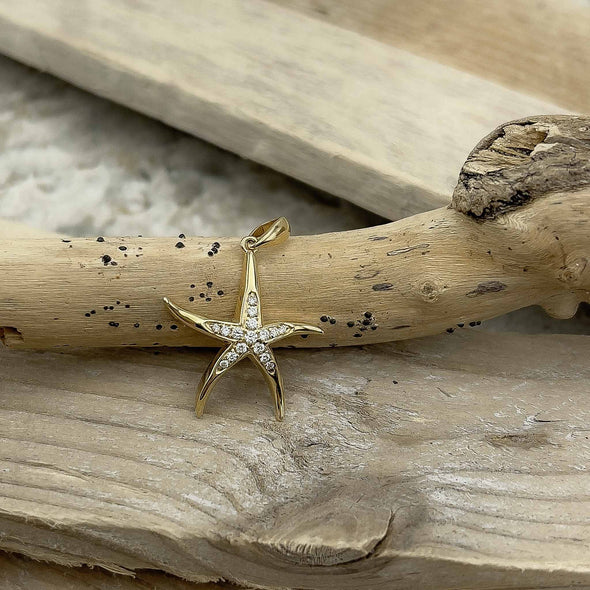 Alamea Gold Starfish Pendant
