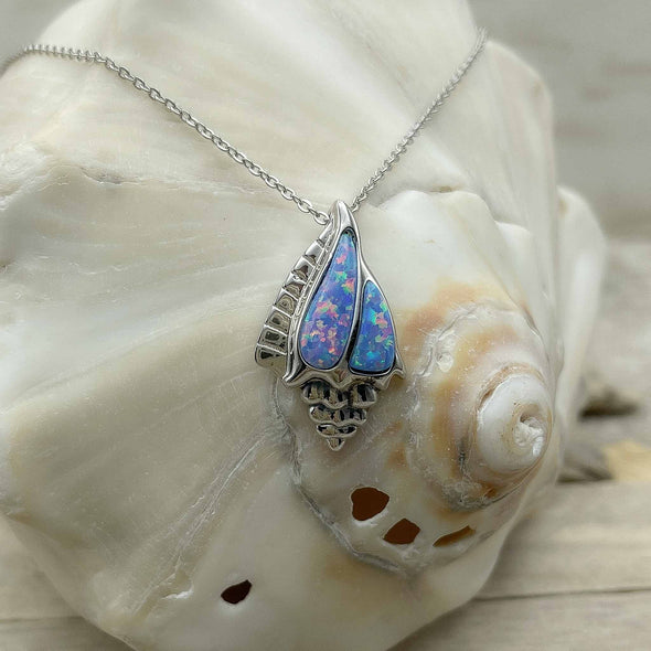 Alamea Opal Conch Shell Necklace