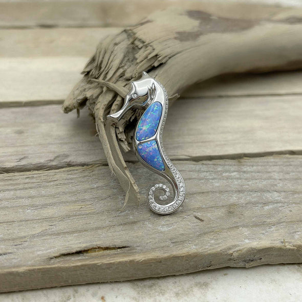 Alamea Opal Seahorse Necklace