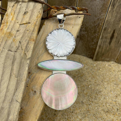 Triple Mother of Pearl Pendant