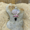 Triple Jasper, Biwa, and Garnet Pendant