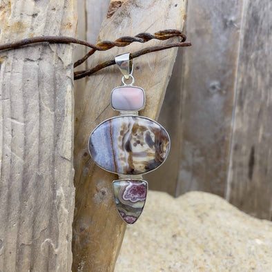 Jasper Triple Oval Pendant