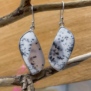 Dendritic Agate Earrings